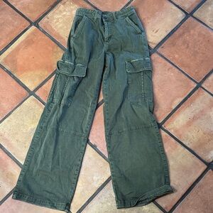 American Eagle Outfitters Olive Straight Leg Pants